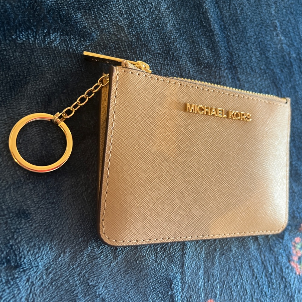 Michael Kors card holder keyring - Oyster color
